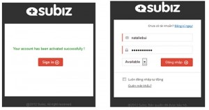 Kích hoạt tài khoản thành công, và login vào tài khoản.